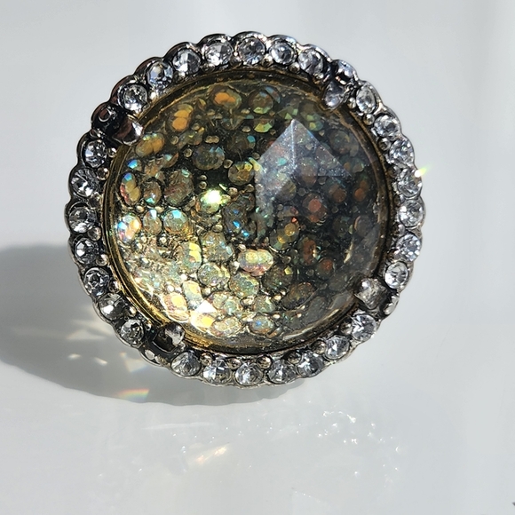 Premier Designs "Sublime" halo cocktail statement ring size 7 - Picture 14 of 16